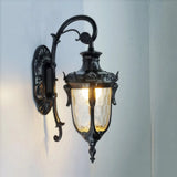 Applique Murale Extérieure Vintage LED IP65 Lanterne en Verre