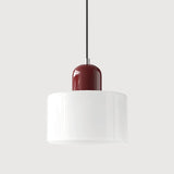 Suspension morandi en verre cylindrique réglable en hauteur pour salle à manger