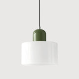 Suspension morandi en verre cylindrique réglable en hauteur pour salle à manger