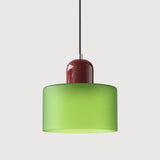 Suspension morandi en verre cylindrique réglable en hauteur pour salle à manger