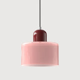 Suspension morandi en verre cylindrique réglable en hauteur pour salle à manger