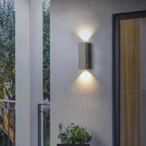 Éclairage Extérieur Carré Blanc Haut Et Bas - Lampe Magasin