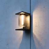 Applique solaire extérieure LED en verre moderne IP65 pour entrée