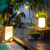 Lampadaire solaire extérieur lanterne en verre moderne LED IP65 pour jardin