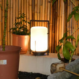 Lampadaire solaire extérieur lanterne en verre moderne LED IP65 pour jardin