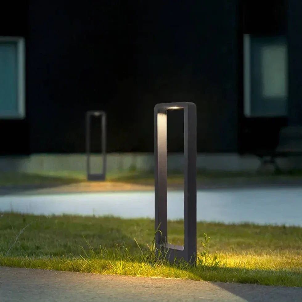 Borne D'Éclairage Led Rectangulaire Blanc Chaud - Lampe Magasin