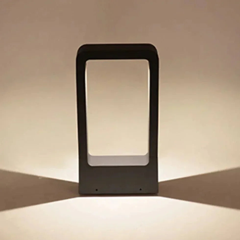 Borne D'Éclairage Led Rectangulaire Blanc Chaud - Lampe Magasin