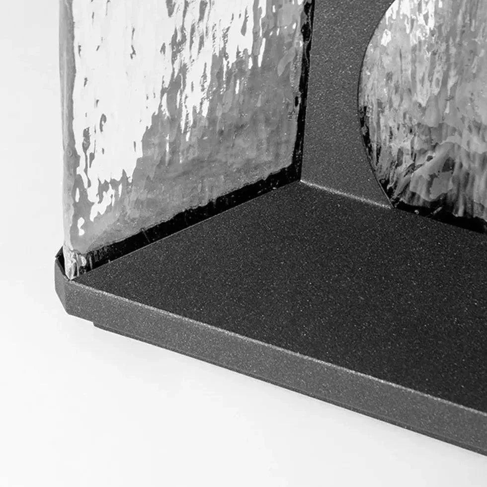 Lampadaire Extérieur À Led En Verre Ondulé - Lampe Magasin