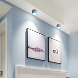 spot LED de plafond cylindrique macaron scandinave dimmable pour couloir