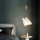 Suspension Papillon Art Déco LED Dorée Pour Chambre