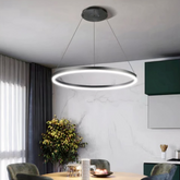 Suspension Anneau LED Minimaliste Aluminium Dimmable Salle À Manger
