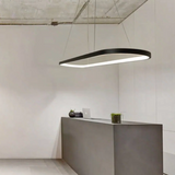 Suspension Ovale Contemporaine LED Dimmable Pour Salle À Manger