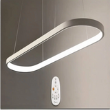 Suspension Ovale Contemporaine LED Dimmable Pour Salle À Manger