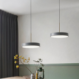 Suspension moderne style LED nordique en forme de disque pour salle à manger