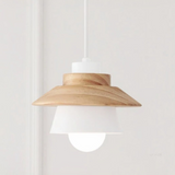 Suspension Scandinave LED Bois et Métal pour Salle à Manger