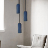 Suspension Colorée Cylindrique Style Scandinave LED Métal Salon