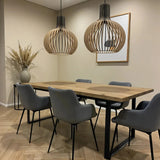 suspension en bois scandinave pour salle à manger