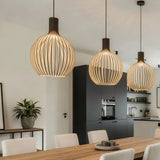 suspension en bois scandinave pour salle à manger