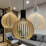 suspension en bois scandinave pour salle à manger