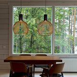 suspension en bois scandinave pour salle à manger