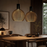 suspension en bois scandinave pour salle à manger