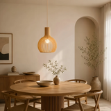 suspension en bois scandinave pour salle à manger