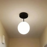 Plafonnier Boule de Verre LED Moderne pour Couloir