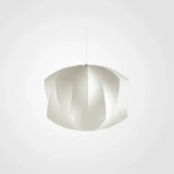 Lustre Rétro En Tissu Blanc En Forme De Lanterne - Lampe Magasin