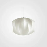Lustre Rétro En Tissu Blanc En Forme De Lanterne - Lampe Magasin