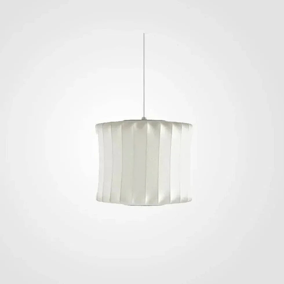 Lustre Rétro En Tissu Blanc En Forme De Lanterne - Lampe Magasin