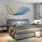 Applique murale plume moderne LED dimmable horizontale décorative pour chambre