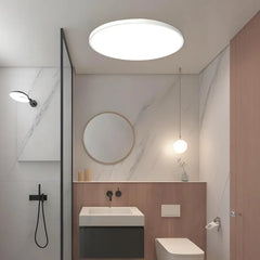 Plafonnier rond LED moderne extra-plat IP44 pour salle de bain
