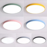 Plafonnier rond LED scandinave macaron dimmable pour chambre