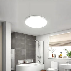 Plafonnier rond LED moderne extra-plat IP44 pour salle de bain