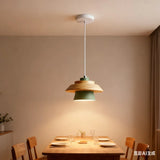 Suspension Scandinave LED Bois et Métal pour Salle à Manger