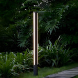 Borne lumineuse extérieure cylindrique LED moderne IP65 pour jardin