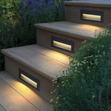 Applique encastrable extérieur moderne avec détecteur de mouvement IP65 pour escalier