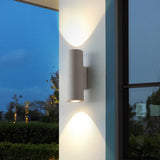 Applique exterieur haut et bas en ciment cylindrique LED moderne IP65