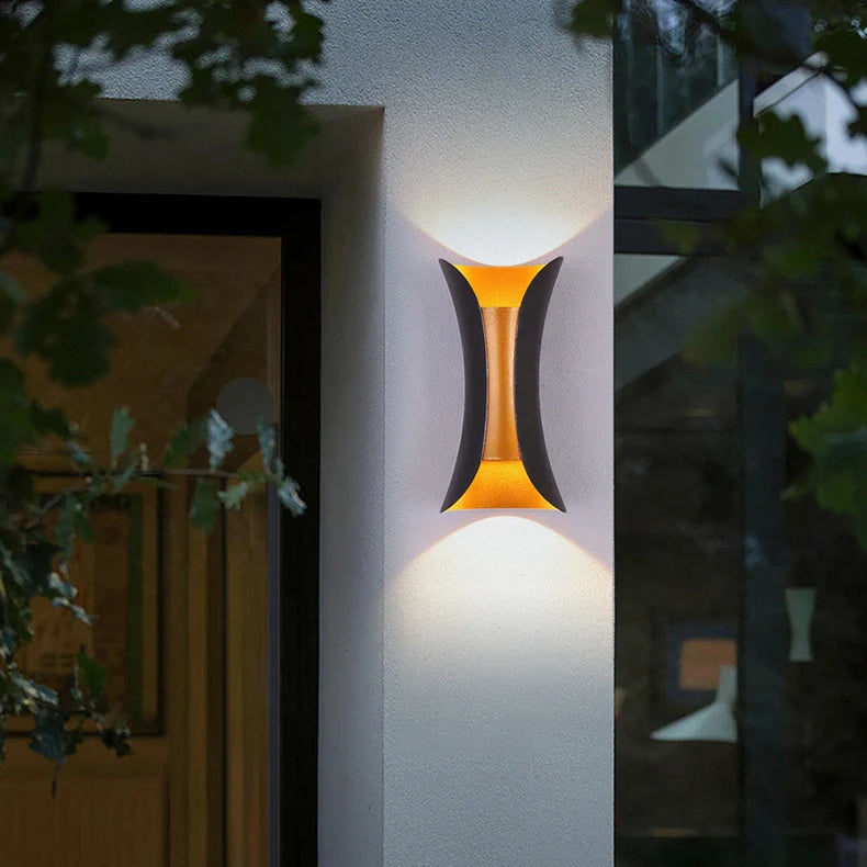 Applique extérieure haut et bas en aluminium LED étanche moderne pour porche