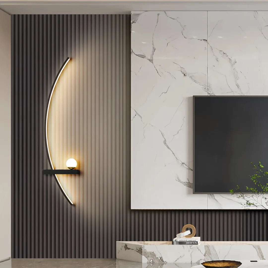 Applique murale en arc moderne LED de chevet