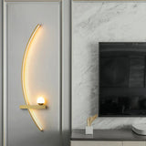 Applique murale en arc moderne LED de chevet