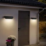 Applique murale extérieure moderne courbée en aluminium LED IP65 pour porche