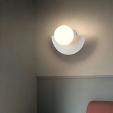 Applique murale demi-cercle scandinave macaron pour salon