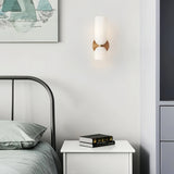 Applique murale double en verre scandinave dimmable pour chevet
