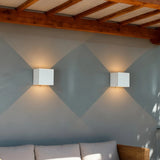 Applique murale extérieure avec détecteur de mouvement cube moderne 10W et 15W LED IP65