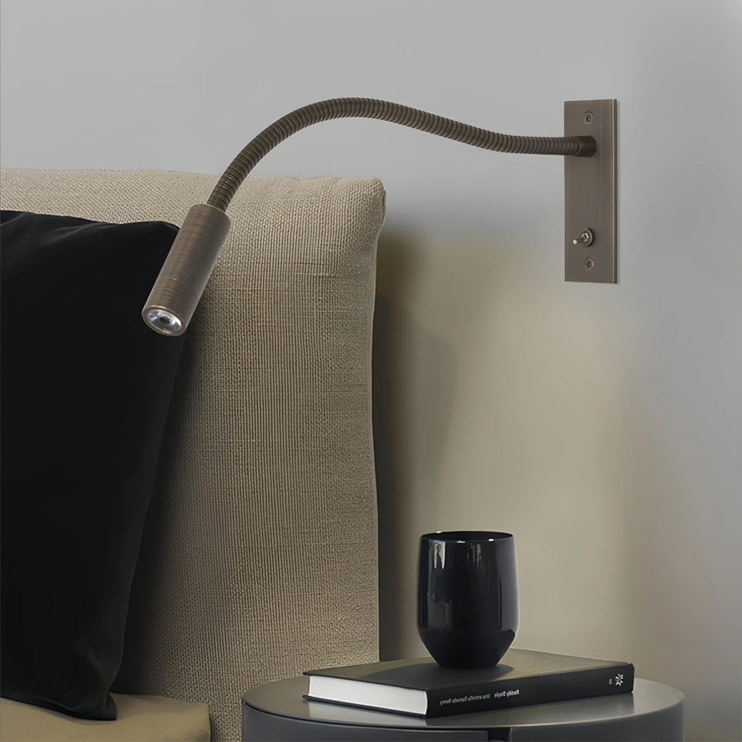 Applique murale liseuse flexible LED dimmable moderne pour chevet
