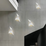Applique murale oiseau origami design moderne en métal pour salon