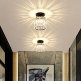 Plafonnier de couloir en cristal LED moderne