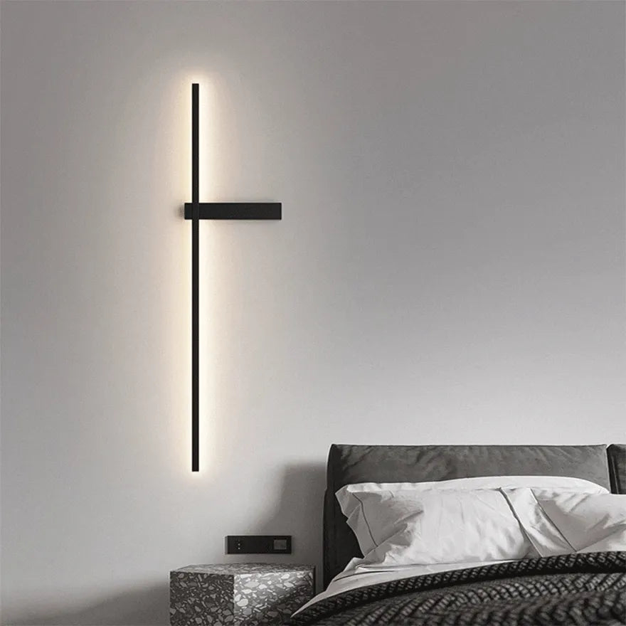 Applique murale moderne design LED linéaire dimmable pour salon
