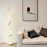 Lampadaire spirale design moderne LED dimmable pour salon
